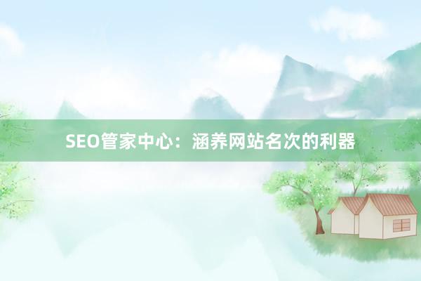 SEO管家中心：涵养网站名次的利器