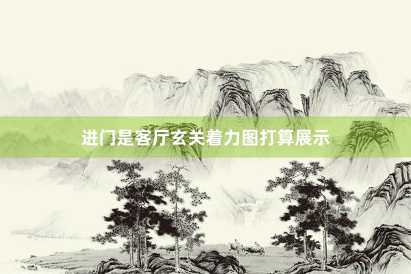 进门是客厅玄关着力图打算展示