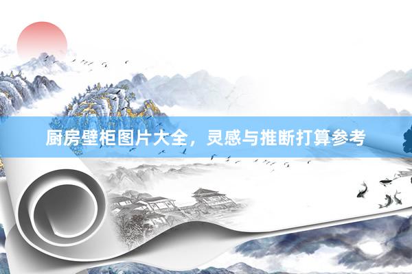 厨房壁柜图片大全，灵感与推断打算参考